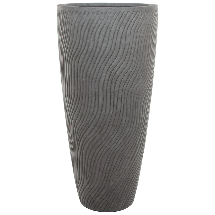 Кашпо Nobilis Marco "Sand Waves dark grey Vase"