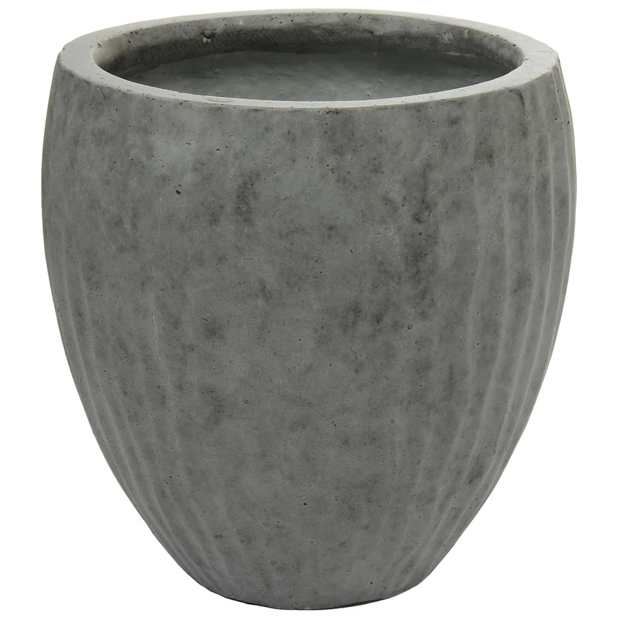 Кашпо Nobilis Marco "Waves dark grey Round"