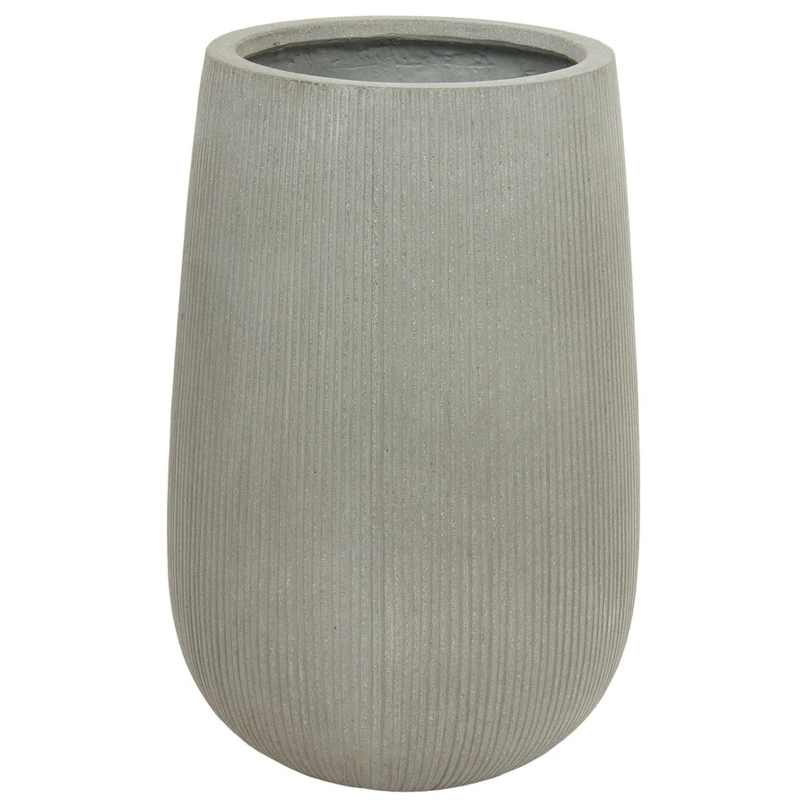 Кашпо Nobilis Marco "Vertical stripes rough cement Jar"