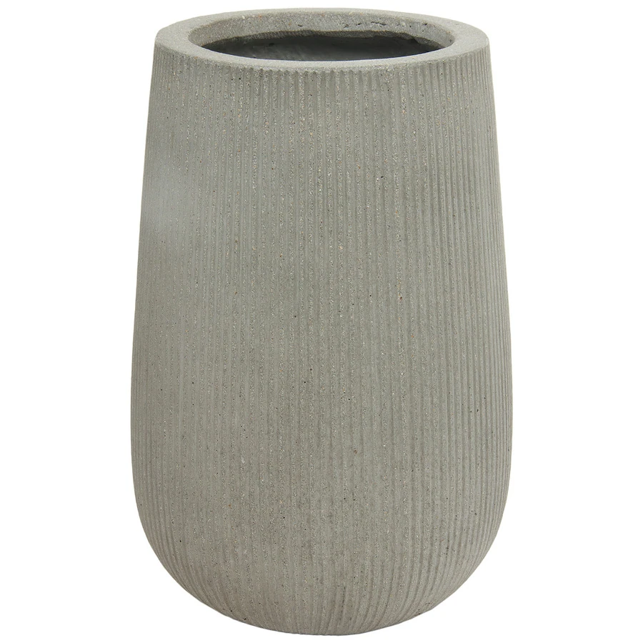 Кашпо Nobilis Marco "Vertical stripes rough cement Jar" 