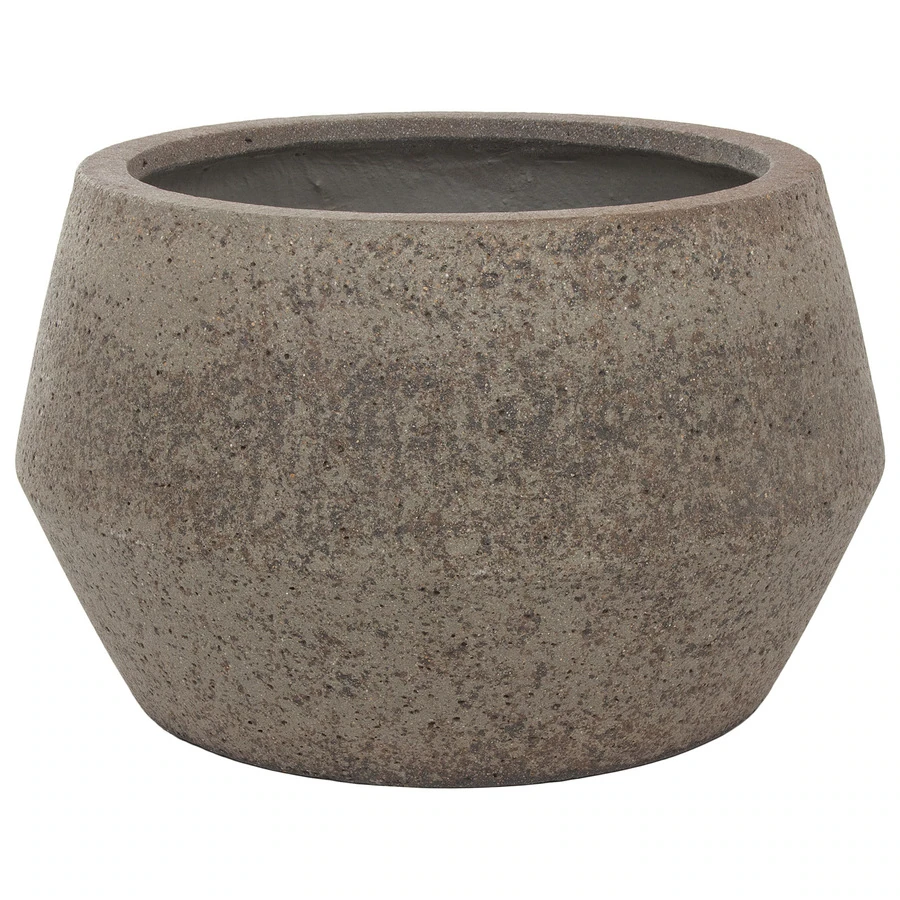 Кашпо Nobilis Marco "Plain grey stone Crater"