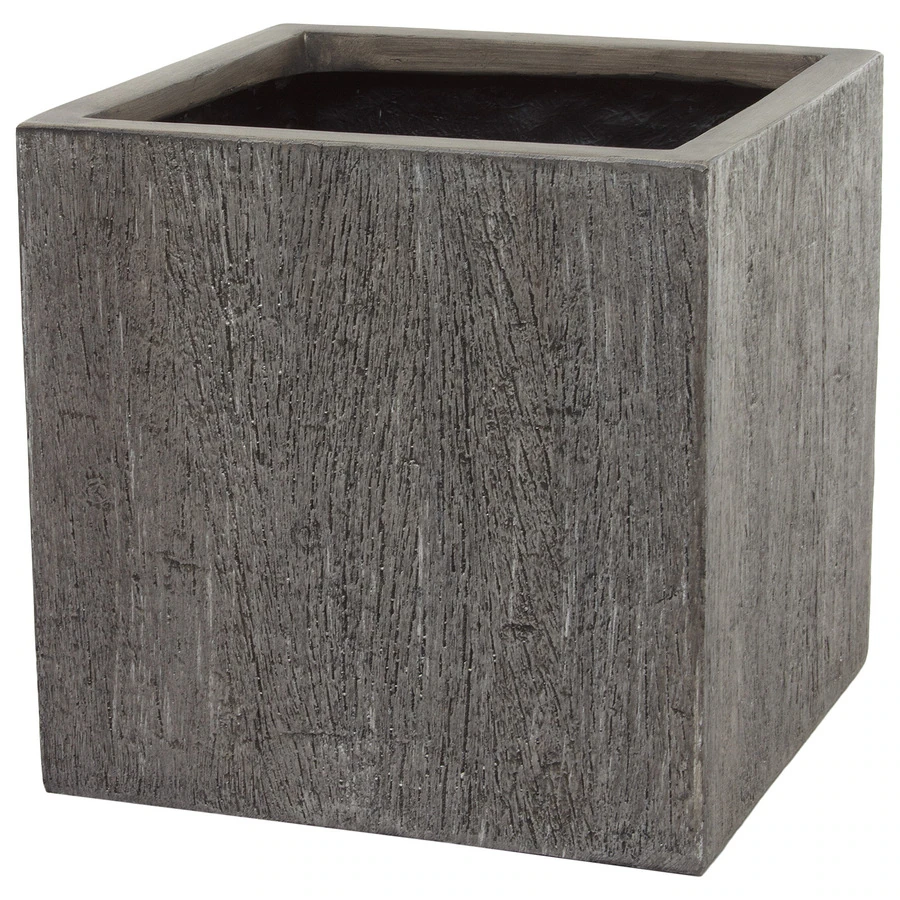 Кашпо полистоун Nobilis Marco "Pw-hwoodgrey Cube"
