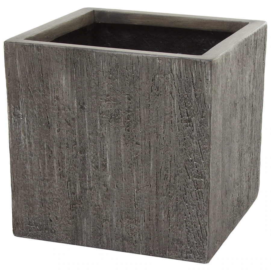 Кашпо полистоун Nobilis Marco "Pw-hwoodgrey Cube"