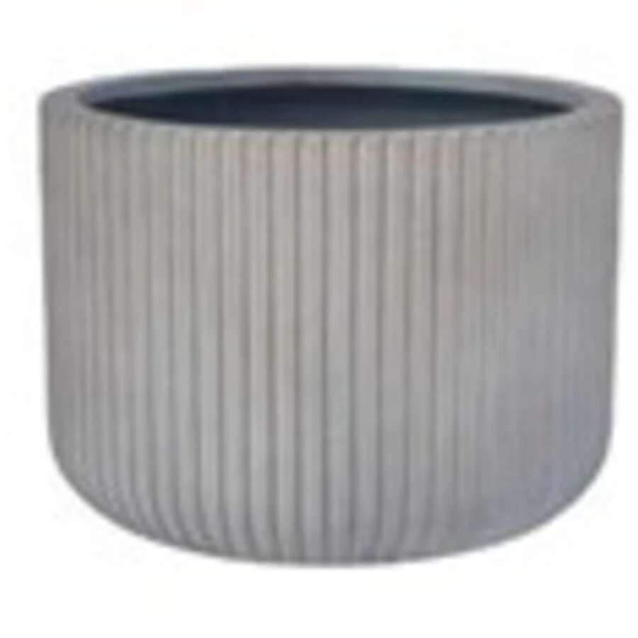 Кашпо Nobilis Marco "Vertical stripes sandy beige Round"