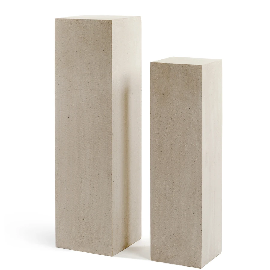 Кашпо TREEZ Effectory - Beton - Колонна - Белый песок